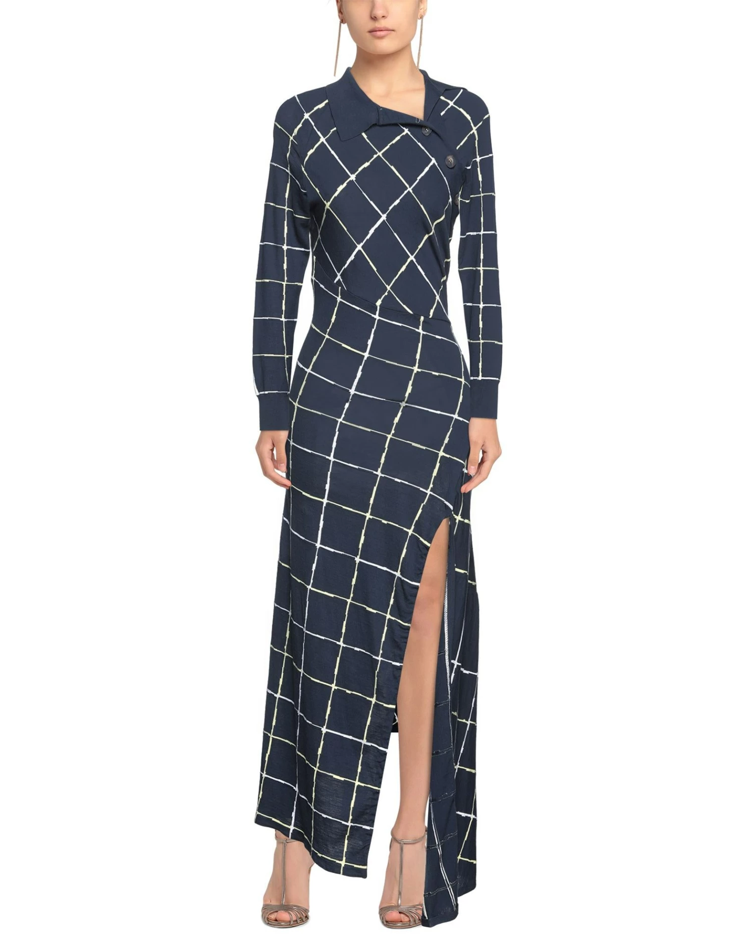 CEDRIC CHARLIER Long Dress For Women Dark Blue - Image 3
