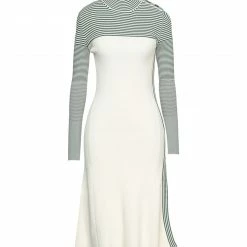 CEDRIC CHARLIER Midi Dress For Women Ivory