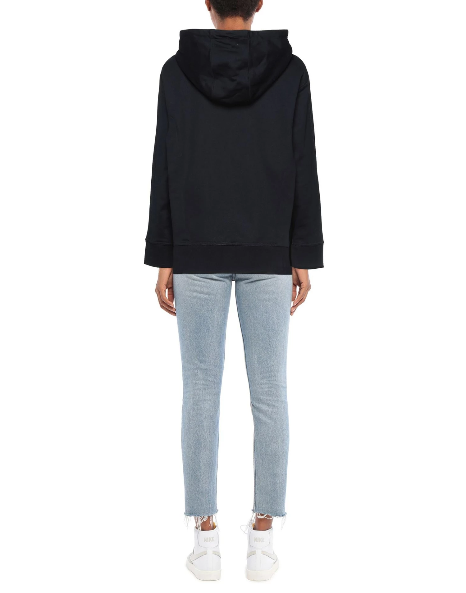 CEDRIC CHARLIER Hooded Sweatshirt For Women Dark Blue - Image 3