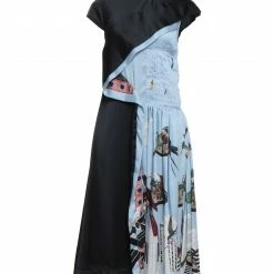 CEDRIC CHARLIER Midi Dress For Women Sky Blue