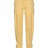 CEDRIC CHARLIER Casual Pants For Women Yellow