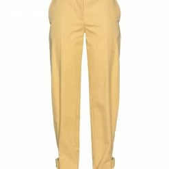 CEDRIC CHARLIER Casual Pants For Women Yellow