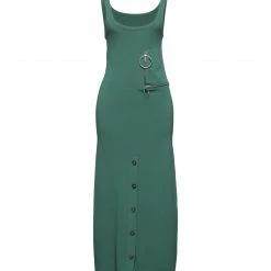CEDRIC CHARLIER Long Dress For Women Dark Green