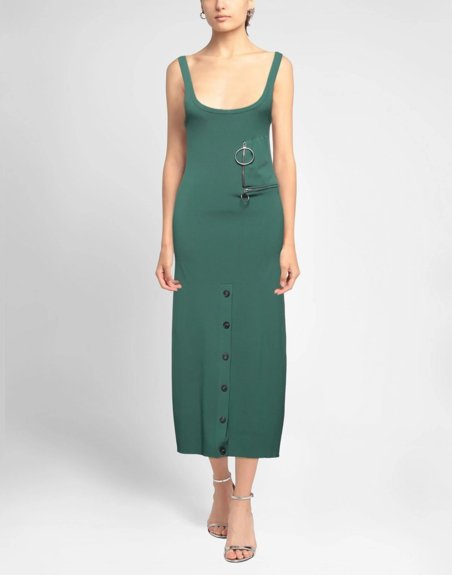 CEDRIC CHARLIER Long Dress For Women Dark Green - Image 3