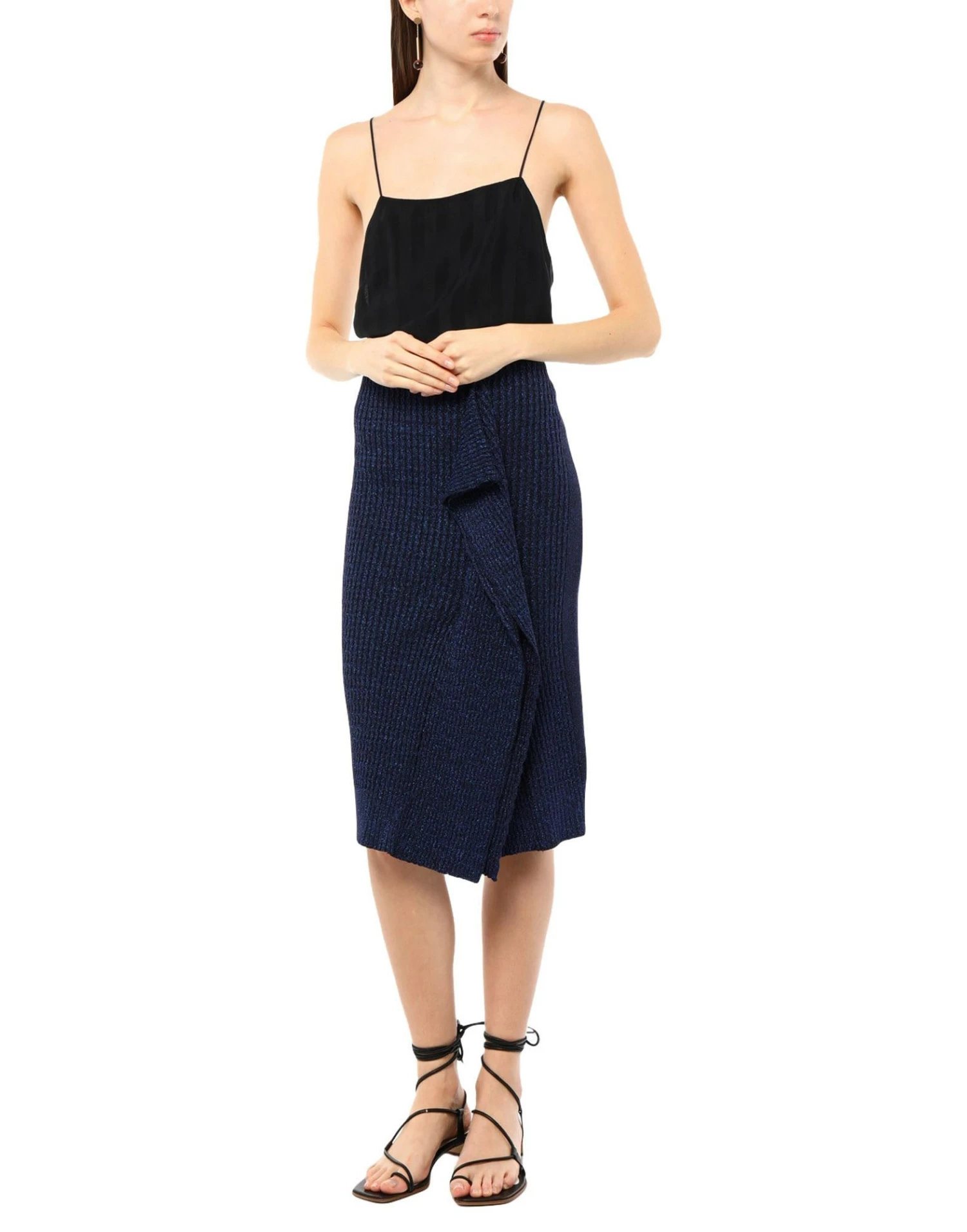 CEDRIC CHARLIER Midi Skirt For Women Bright Blue - Image 2
