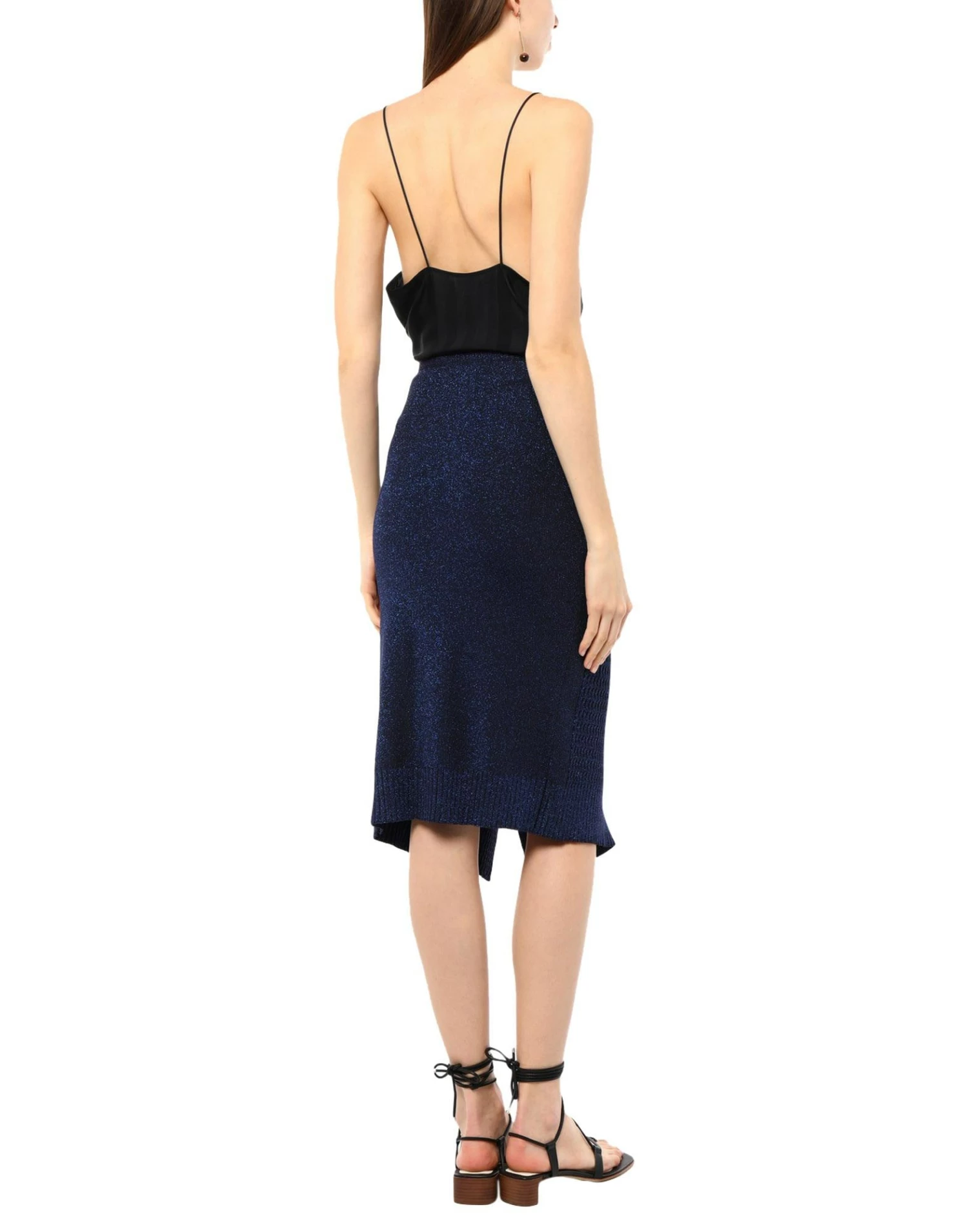 CEDRIC CHARLIER Midi Skirt For Women Bright Blue - Image 3