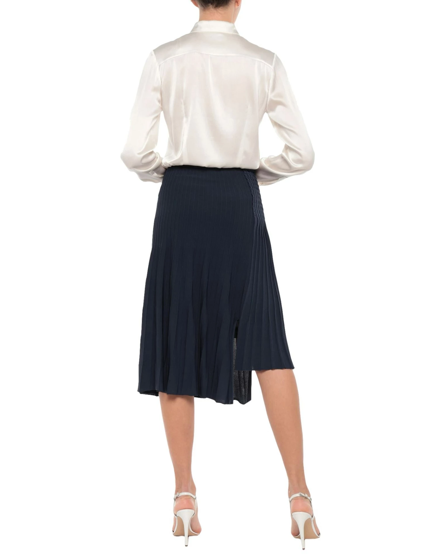 CEDRIC CHARLIER Midi Skirt For Women Dark Blue - Image 3