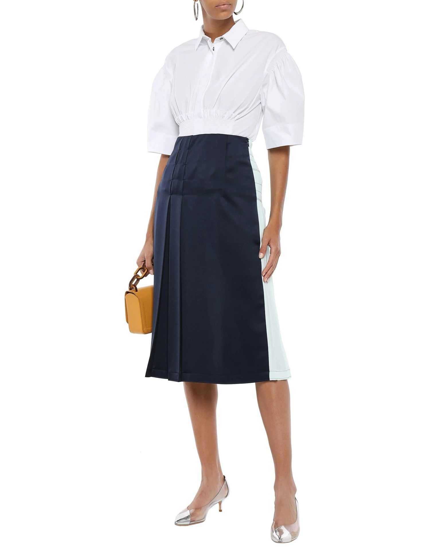 CEDRIC CHARLIER Midi Skirt For Women Dark Blue - Image 2
