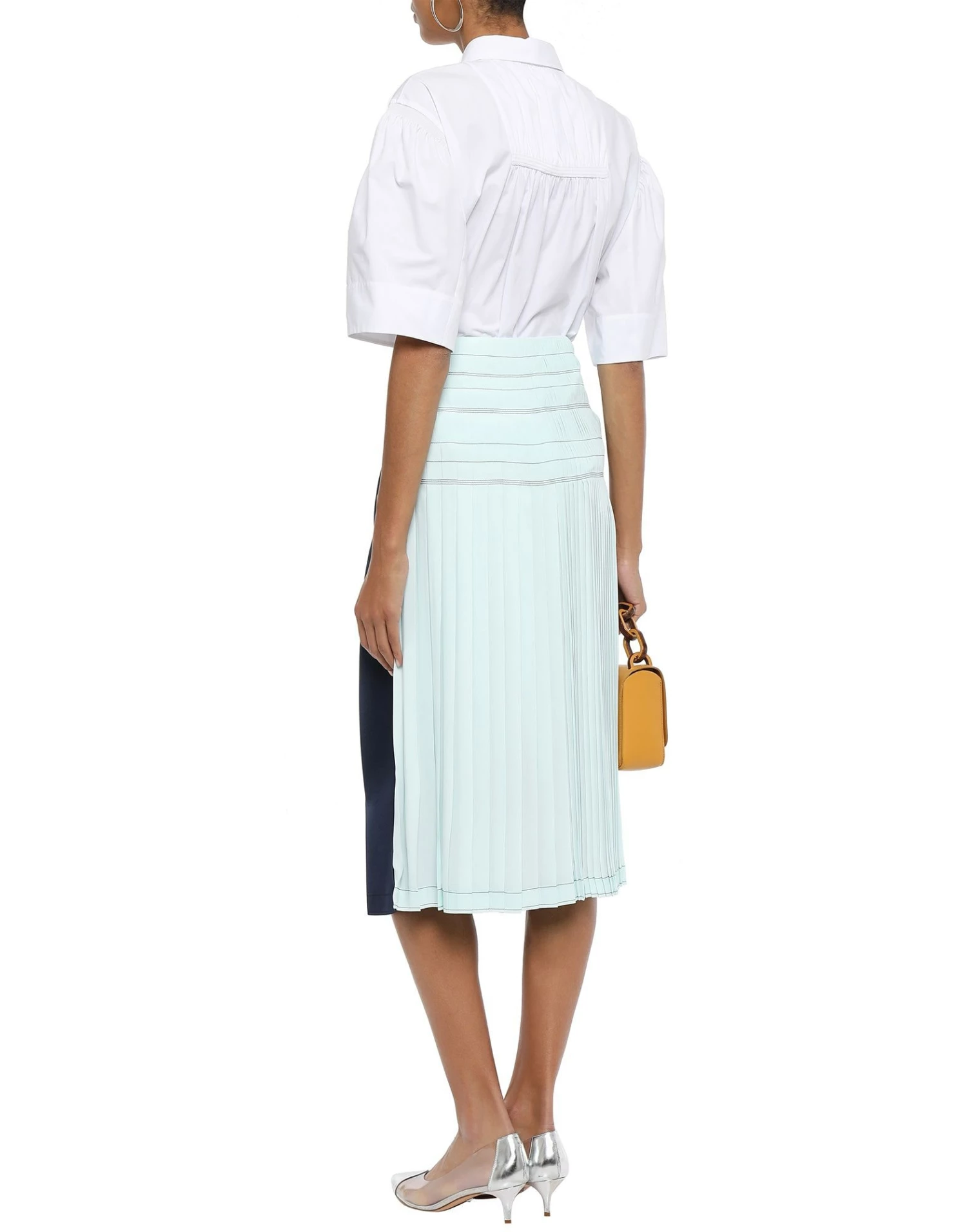CEDRIC CHARLIER Midi Skirt For Women Dark Blue - Image 3