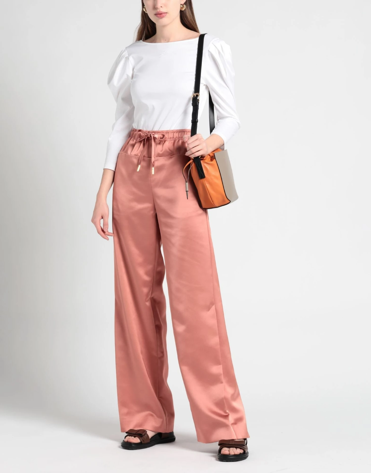 CEDRIC CHARLIER Casual Pants For Women Grey - Image 2
