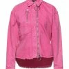 CEDRIC CHARLIER Denim Jacket For Women Fuchsia