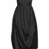 CEDRIC CHARLIER Midi Dress For Women Black