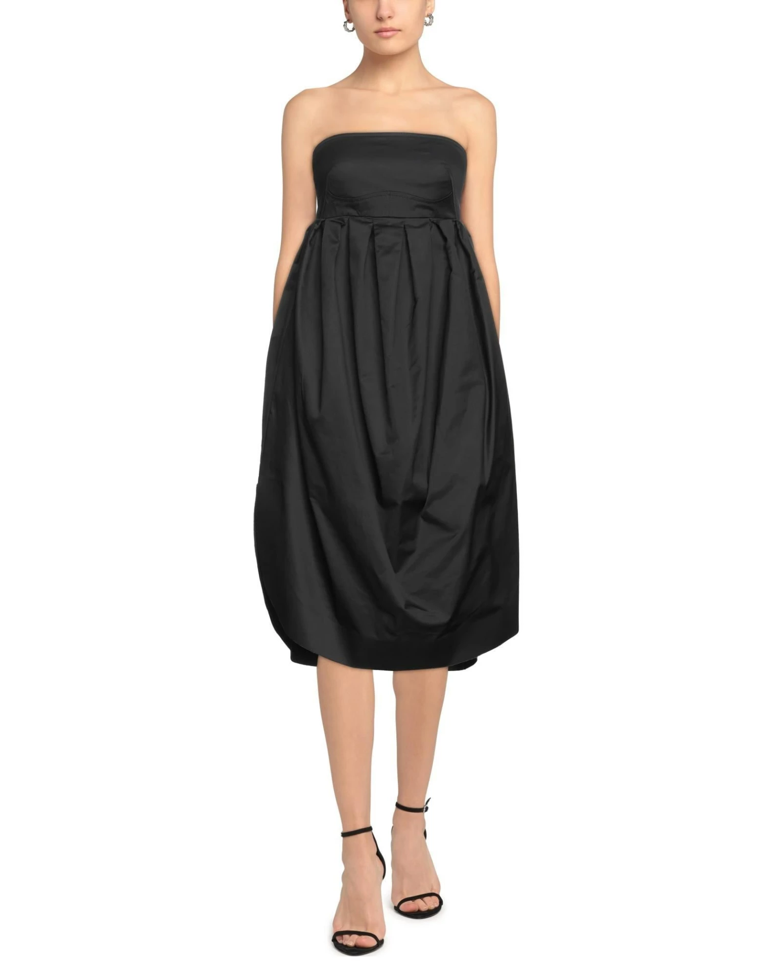 CEDRIC CHARLIER Midi Dress For Women Black - Image 3