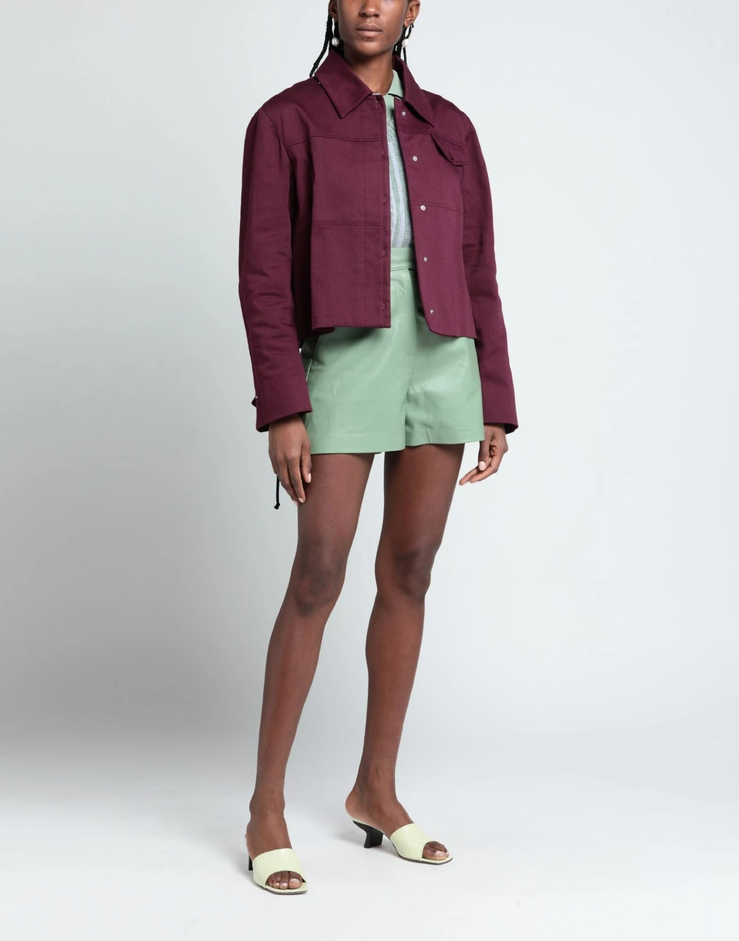 CEDRIC CHARLIER Jacket For Women Deep Purple - Image 3