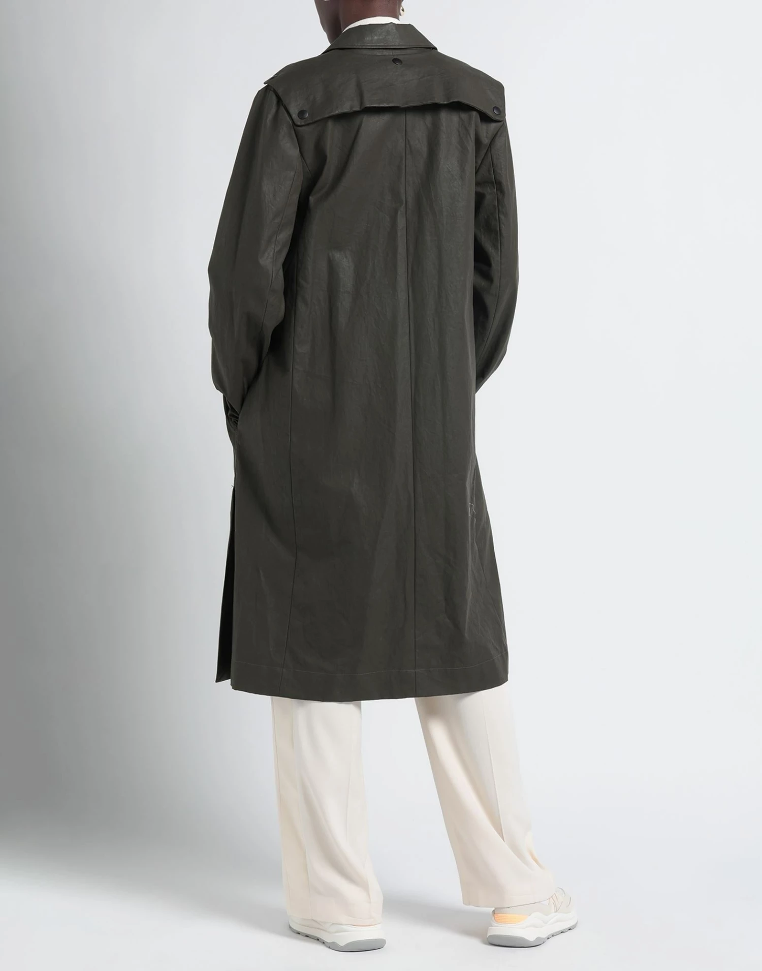 CEDRIC CHARLIER Full-length Jacket For Women Military Green - Image 4