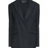 CEDRIC CHARLIER Blazer For Women Dark Blue