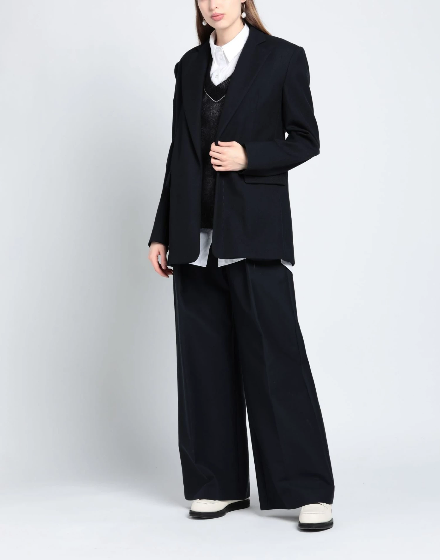 CEDRIC CHARLIER Blazer For Women Dark Blue - Image 3