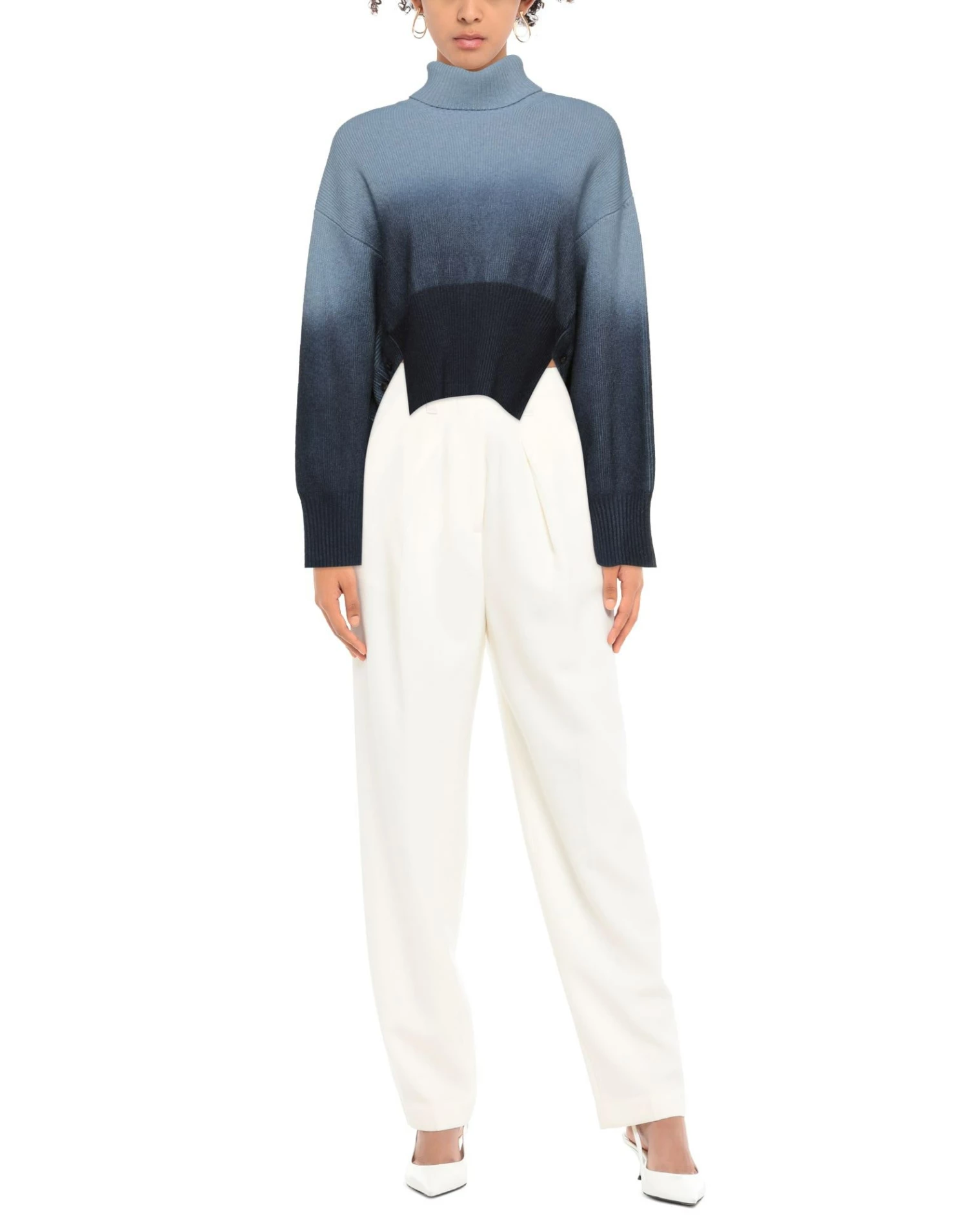 CEDRIC CHARLIER Turtleneck For Women Beige - Image 2