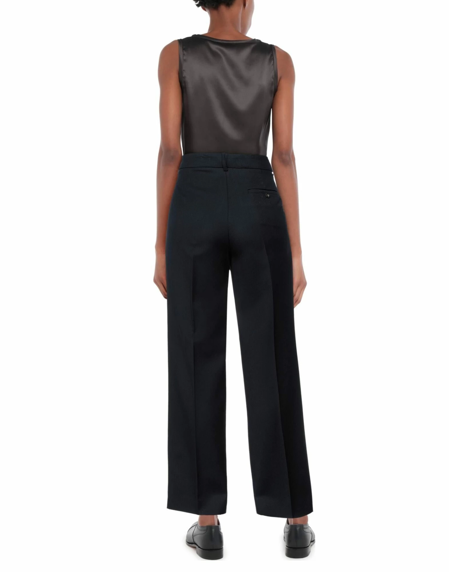 CEDRIC CHARLIER Casual Pants For Women Dark Blue - Image 3