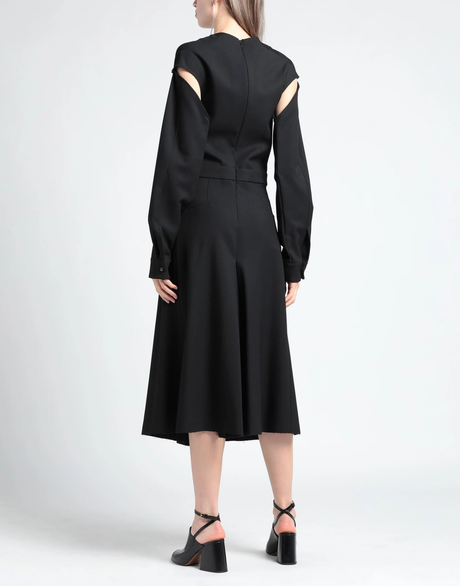 CEDRIC CHARLIER Midi Dress For Women Black - Image 4