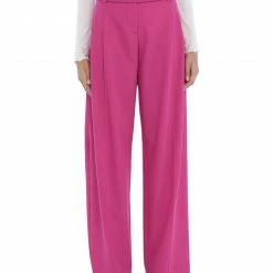 CEDRIC CHARLIER Casual Pants For Women Fuchsia