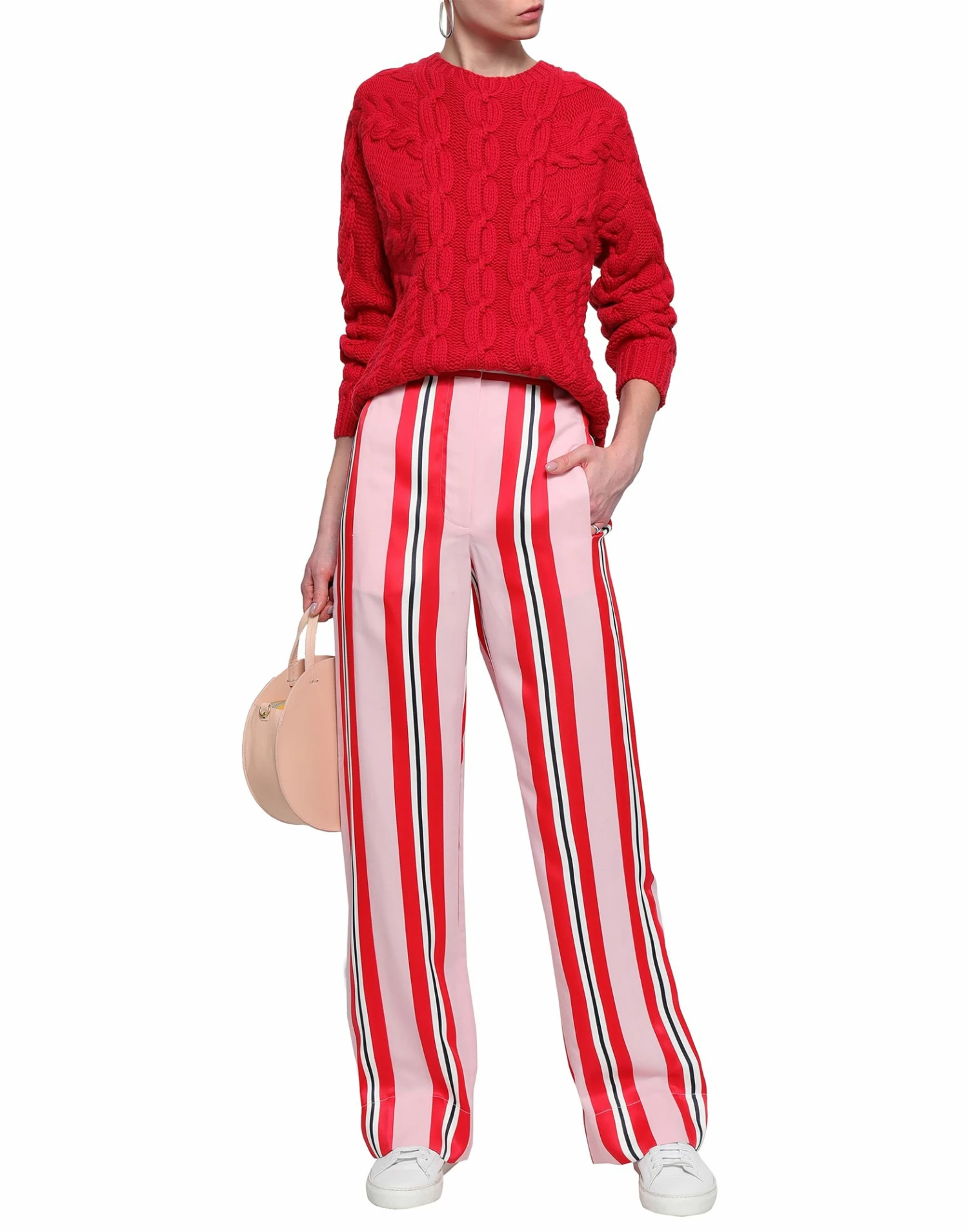 CEDRIC CHARLIER Casual Pants For Women Pink - Image 2