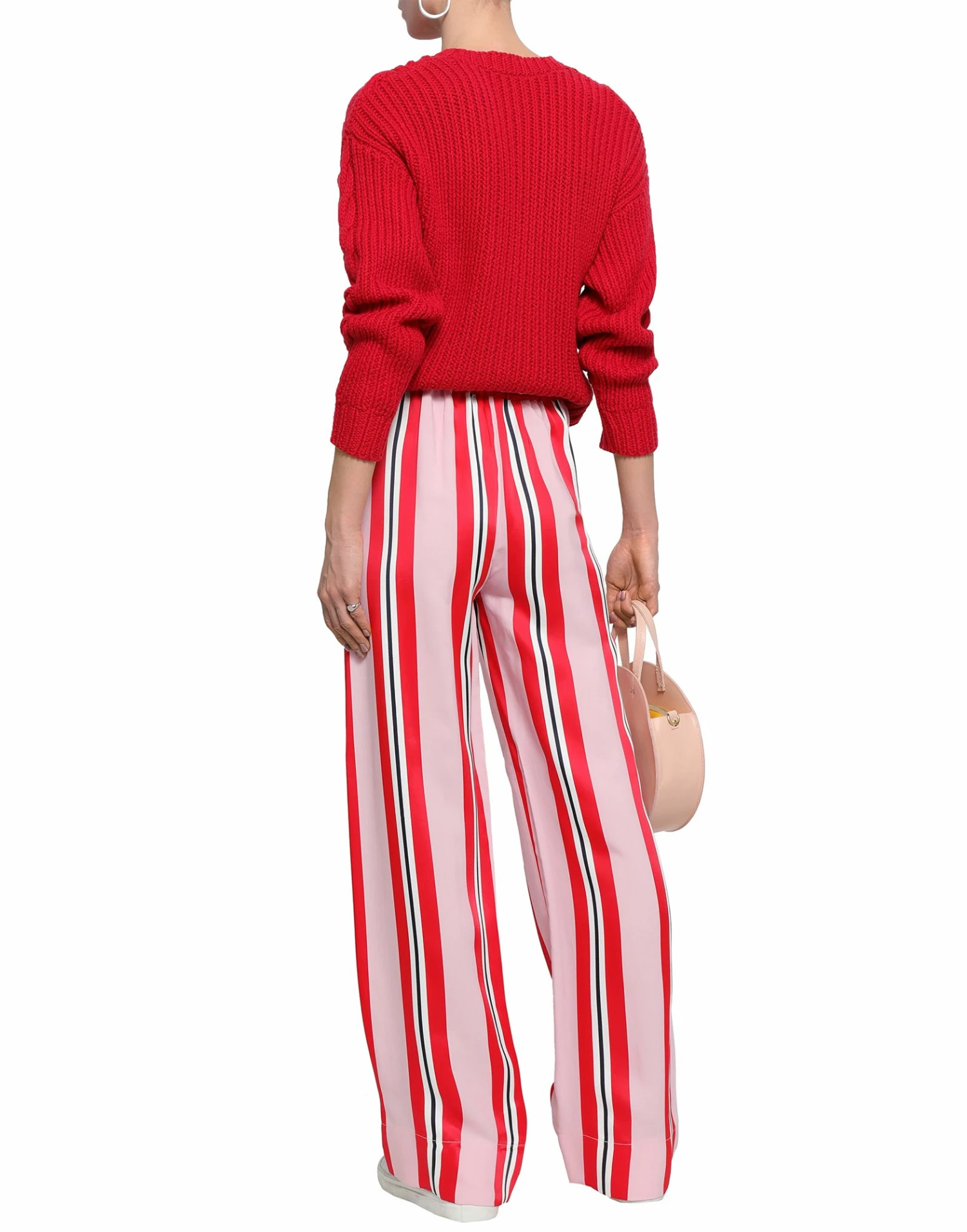 CEDRIC CHARLIER Casual Pants For Women Pink - Image 3