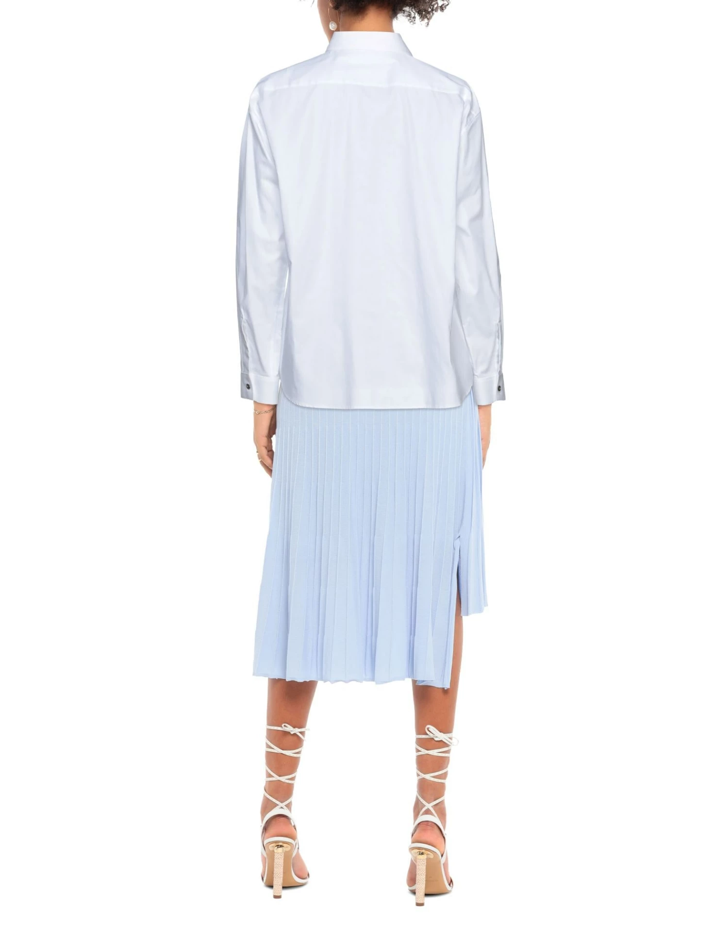 CEDRIC CHARLIER Solid Color Shirts & Blouses For Women White - Image 3