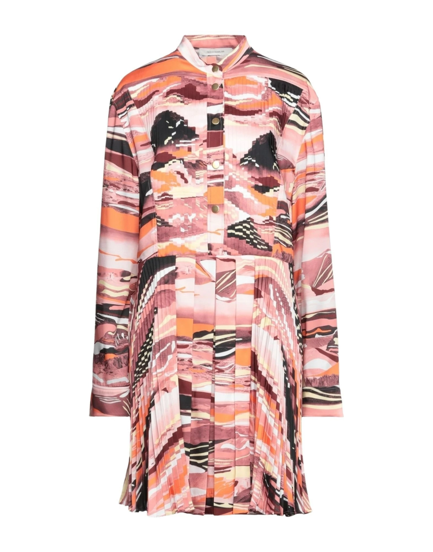 CEDRIC CHARLIER Short Dress For Women Orange - Image 5