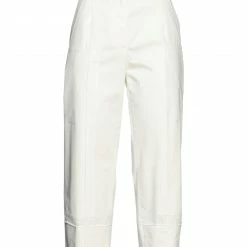 CEDRIC CHARLIER Casual Pants For Women White