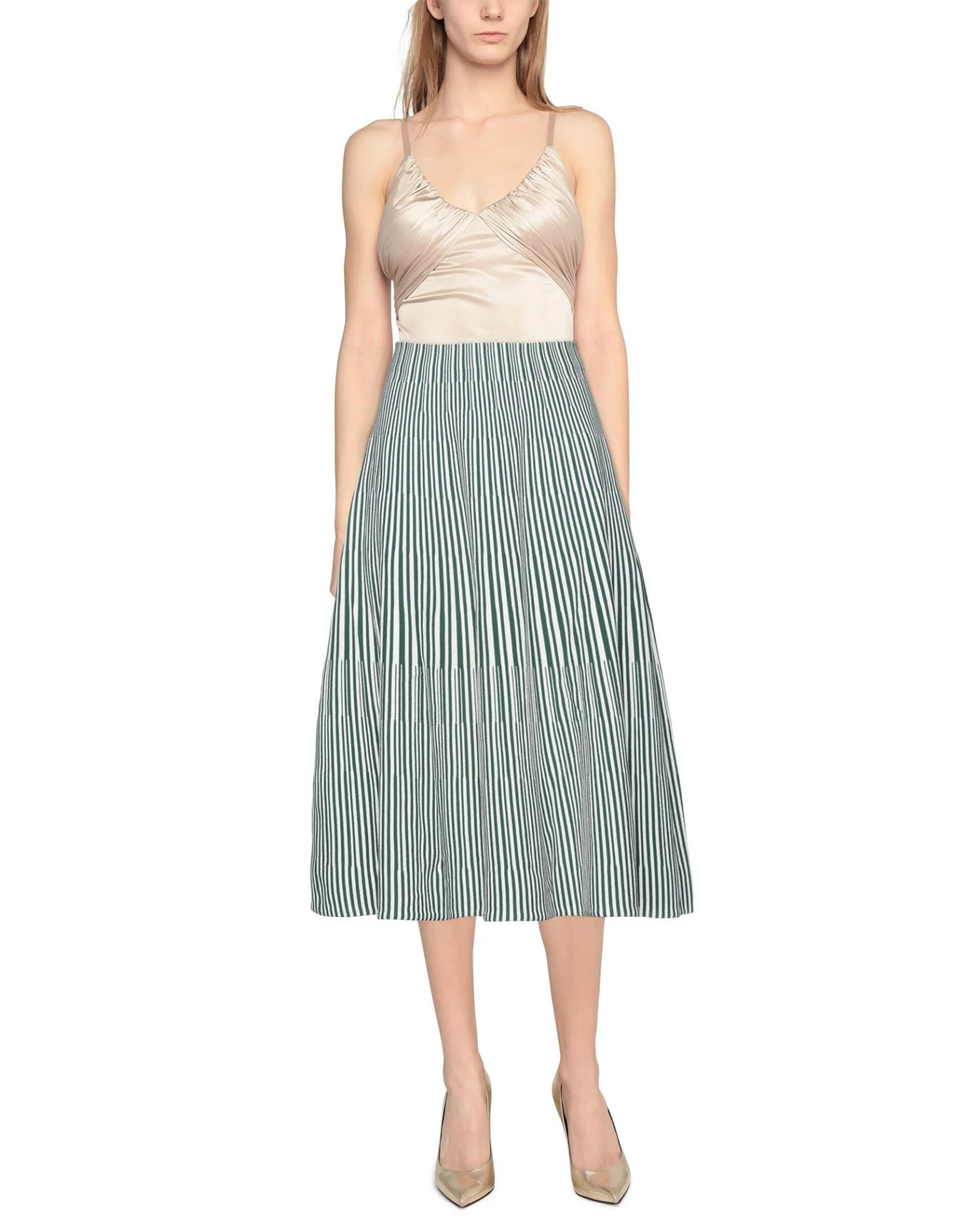 CEDRIC CHARLIER Midi Skirt For Women Green - Image 2
