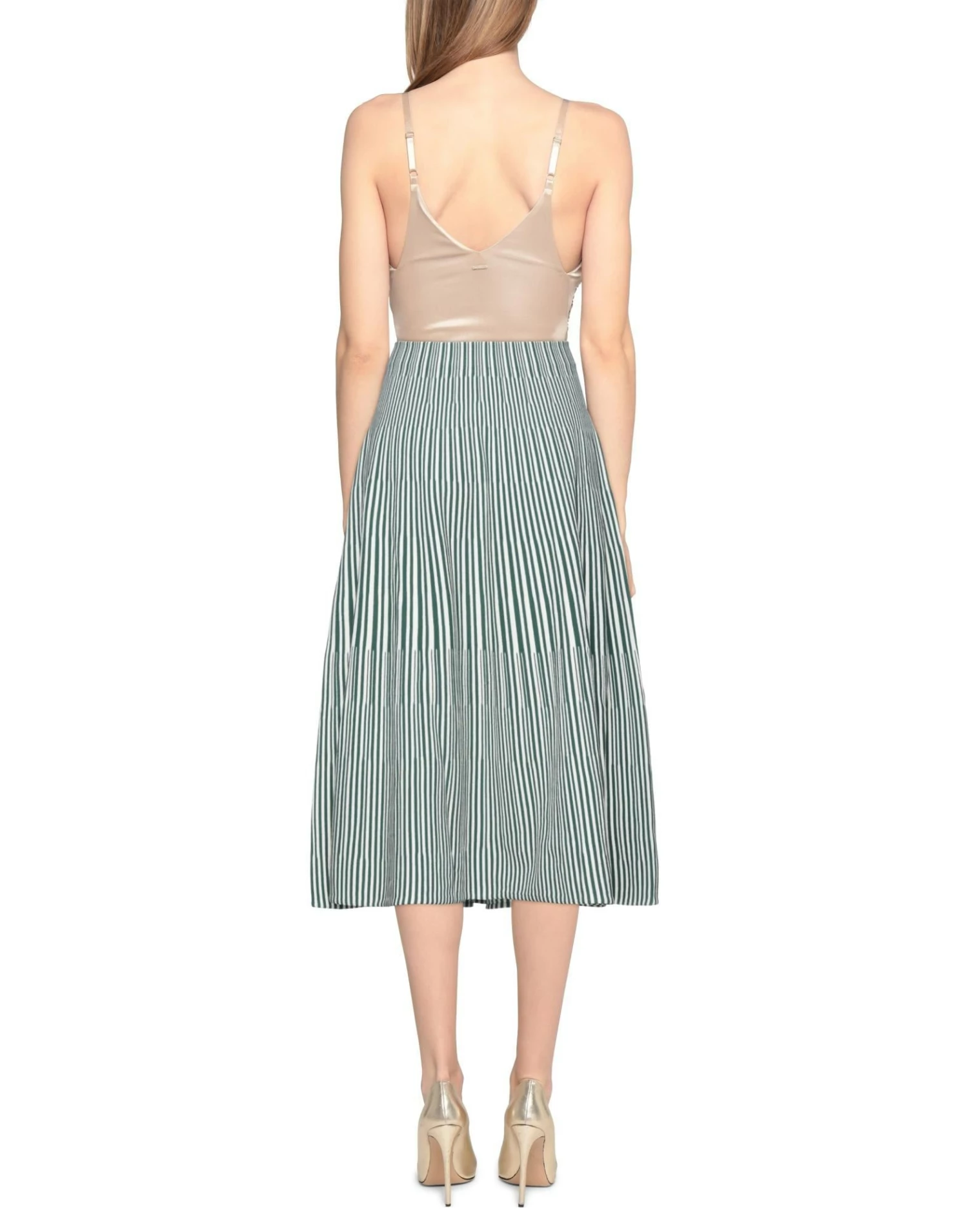 CEDRIC CHARLIER Midi Skirt For Women Green - Image 3