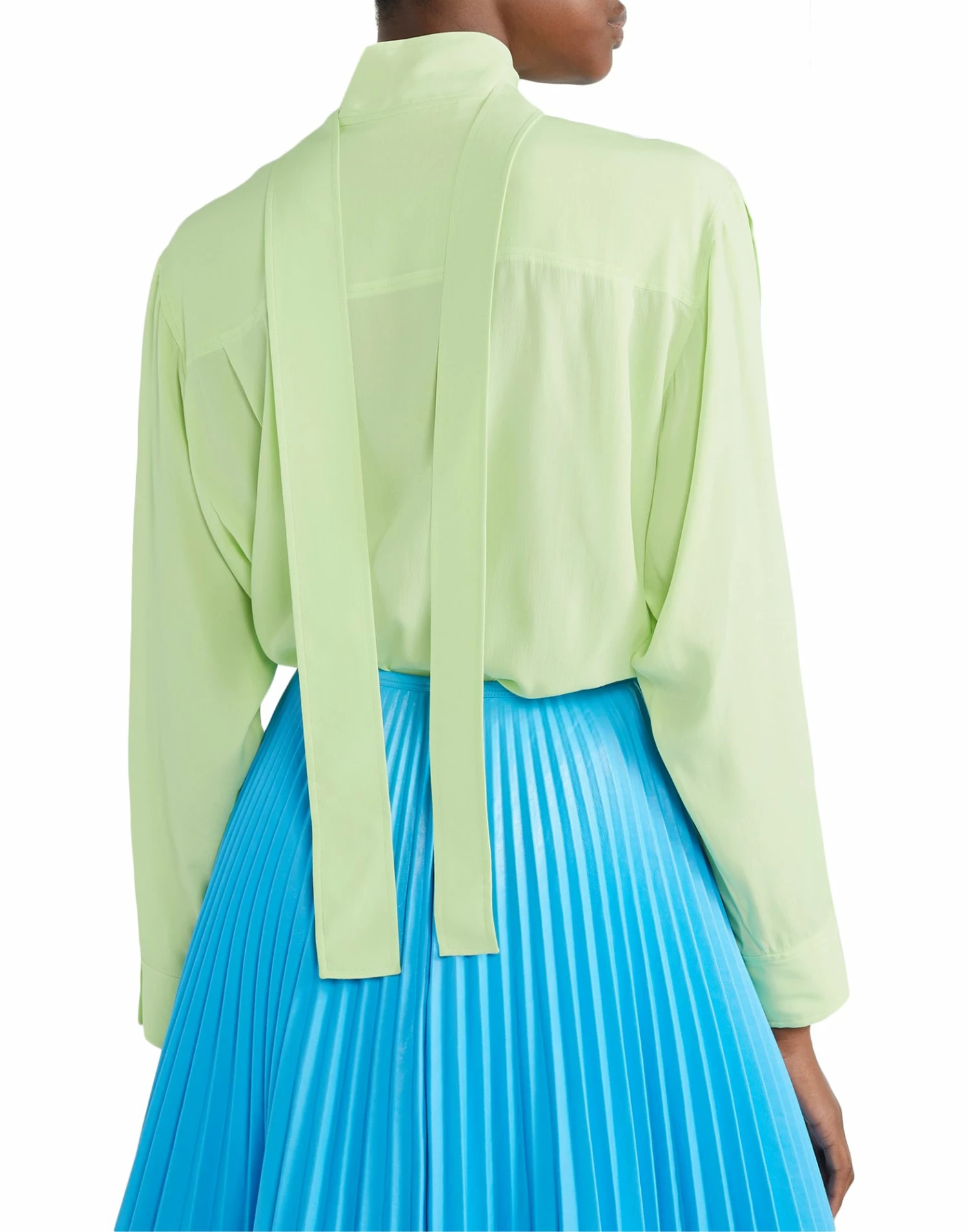 CEDRIC CHARLIER Shirts & Blouses With Bow For Women Light Green - Image 2