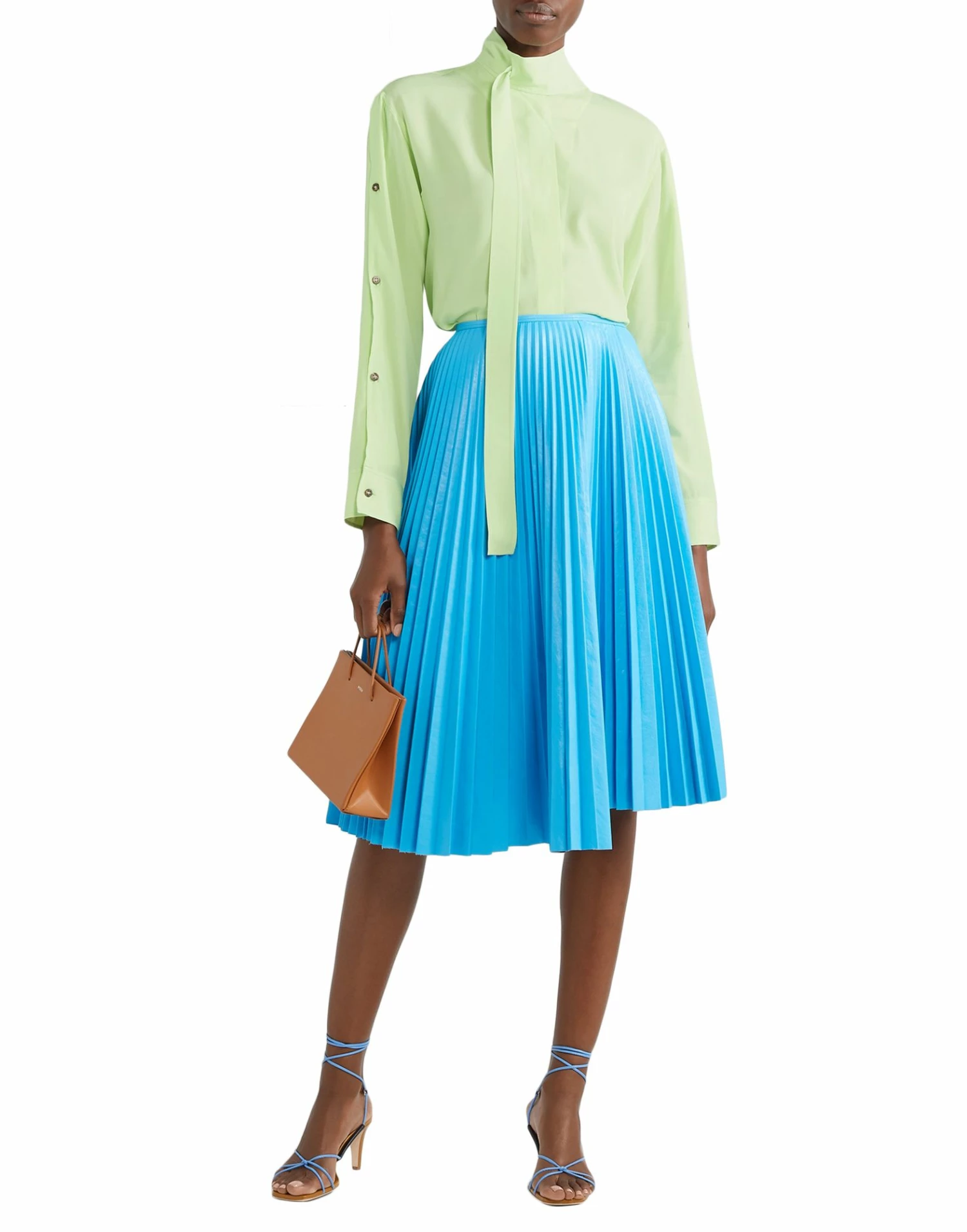 CEDRIC CHARLIER Shirts & Blouses With Bow For Women Light Green - Image 5