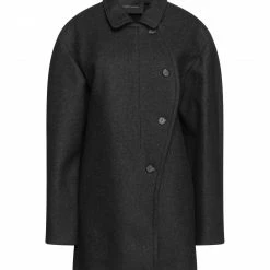 CEDRIC CHARLIER Coat For Women Steel Grey