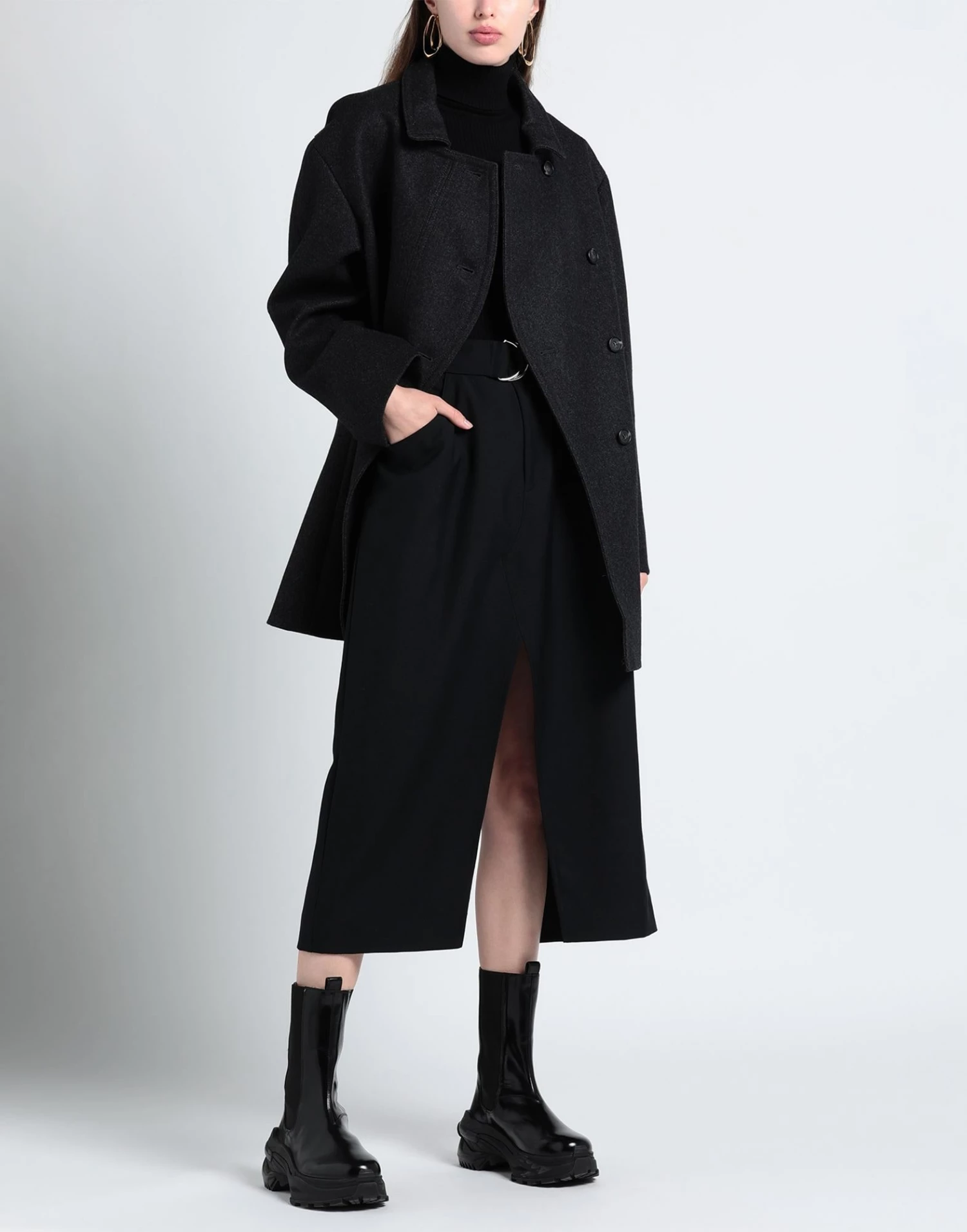 CEDRIC CHARLIER Coat For Women Steel Grey - Image 3