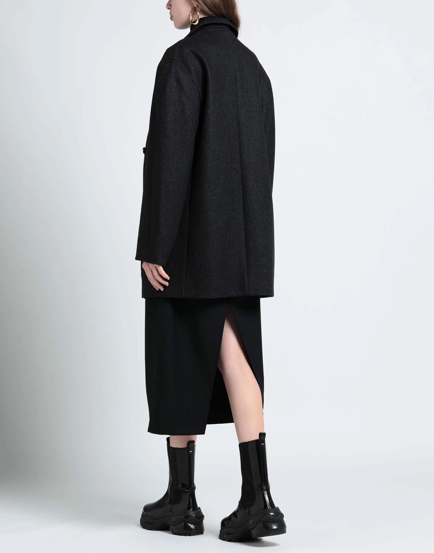 CEDRIC CHARLIER Coat For Women Steel Grey - Image 4