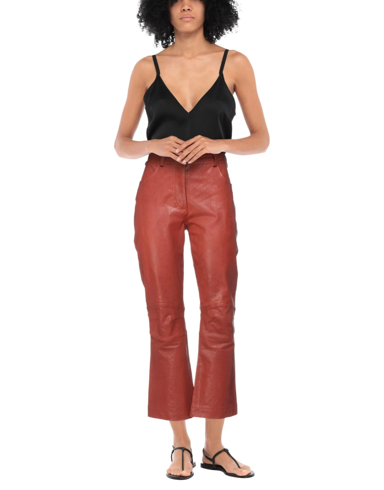 CEDRIC CHARLIER Casual Pants For Women Tan - Image 2