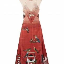 CEDRIC CHARLIER Midi Dress For Women Brick Red