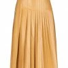 CEDRIC CHARLIER Midi Skirt For Women Ocher