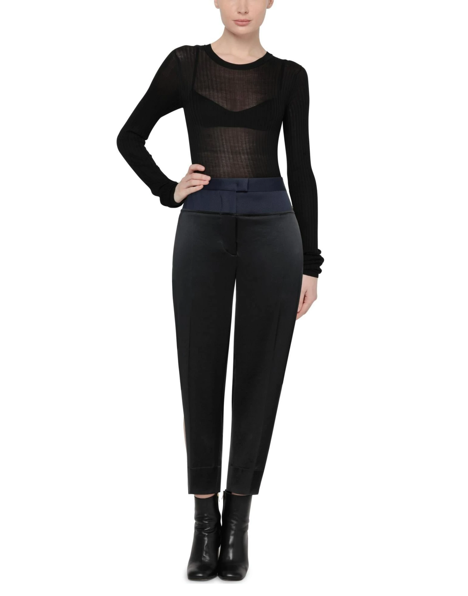 CEDRIC CHARLIER Casual Pants For Women Black - Image 2