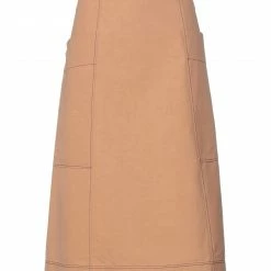 CEDRIC CHARLIER Midi Skirt For Women Camel