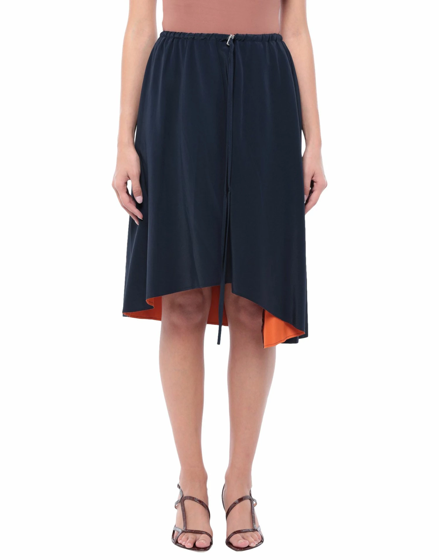 CEDRIC CHARLIER Midi Skirt For Women Dark Blue - Image 2