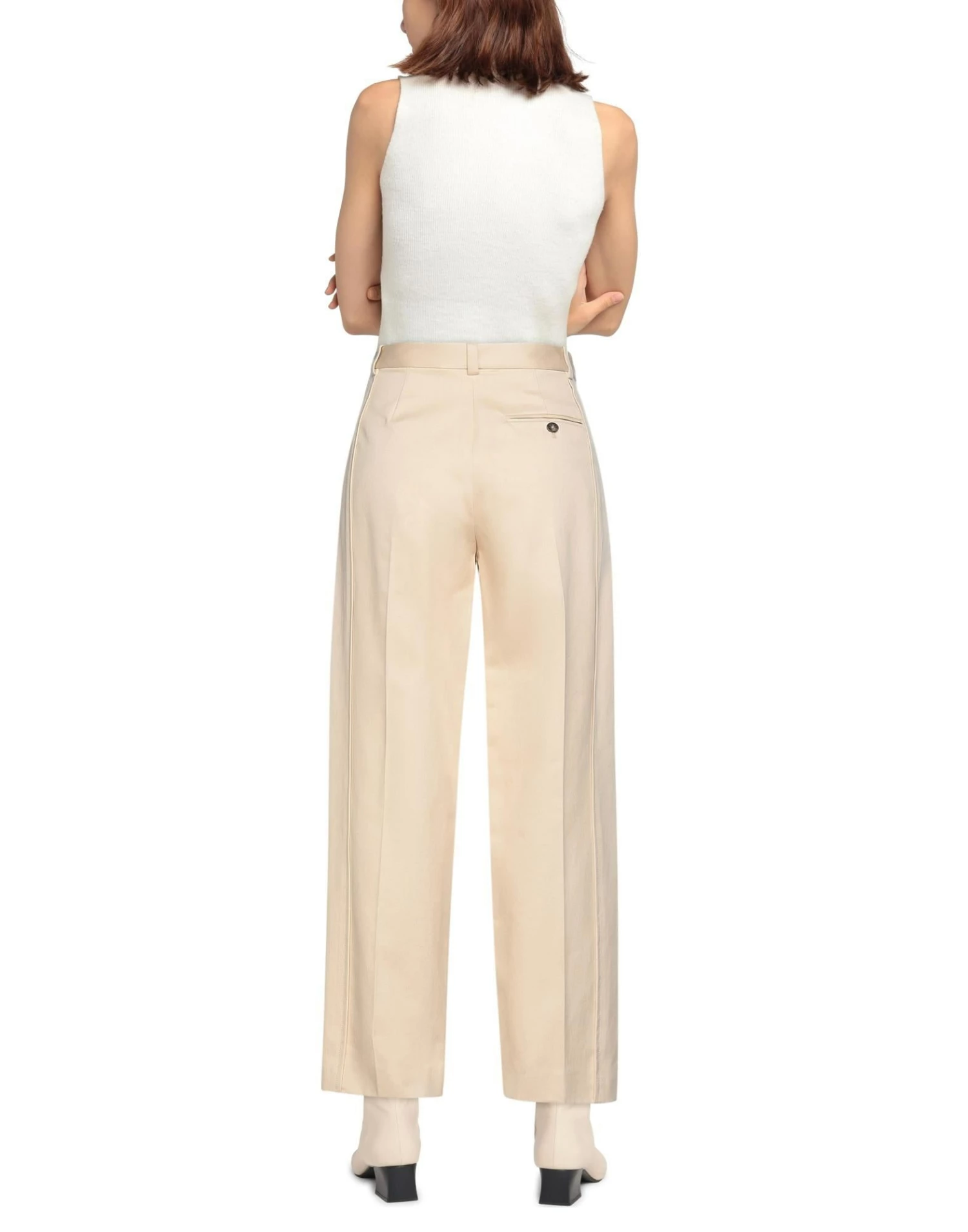 CEDRIC CHARLIER Casual Pants For Women Beige - Image 3