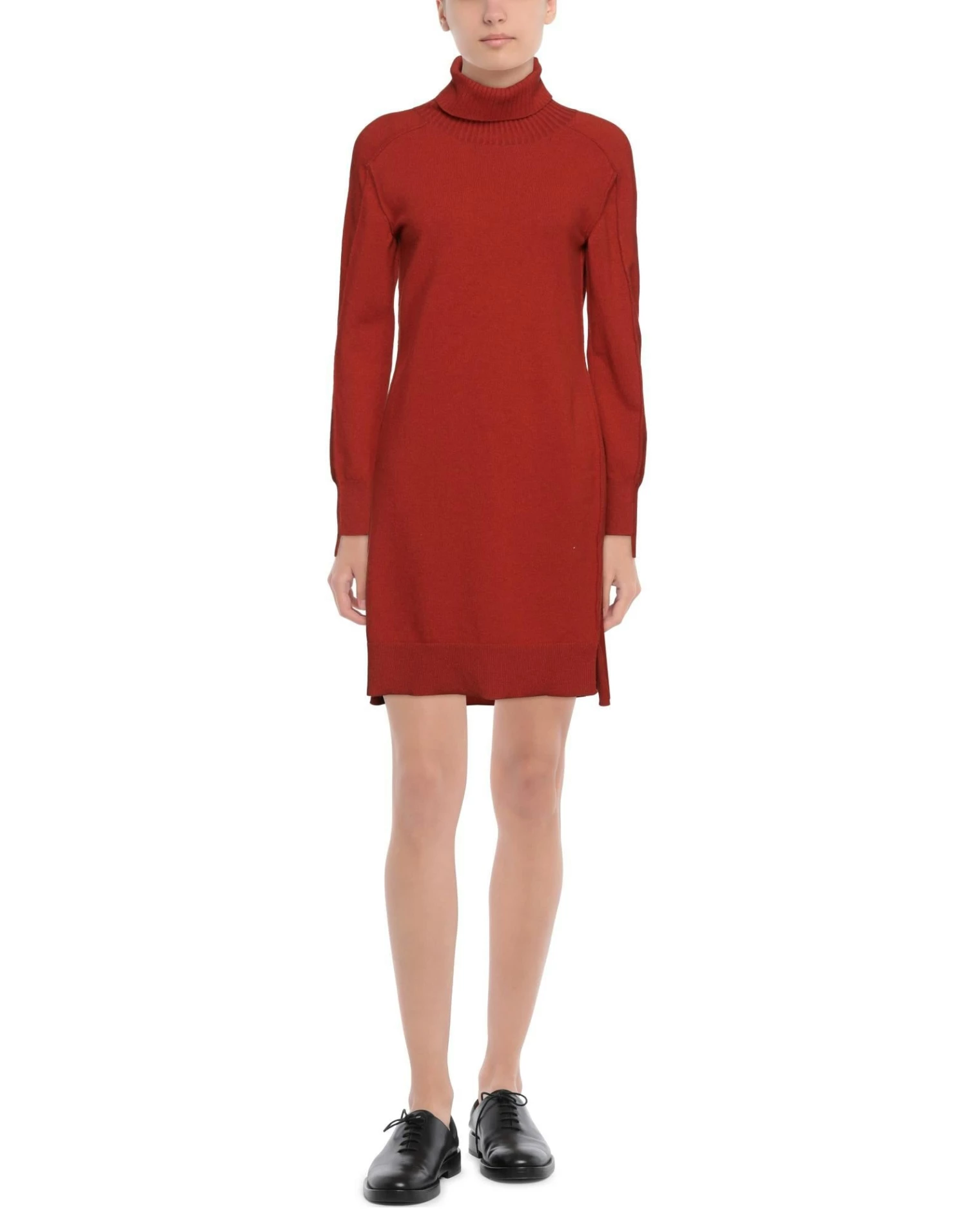 CEDRIC CHARLIER Short Dress For Women Rust - Image 3