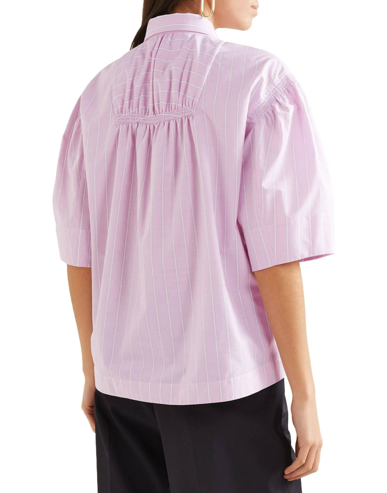CEDRIC CHARLIER Striped Shirt For Women Light Pink - Image 3