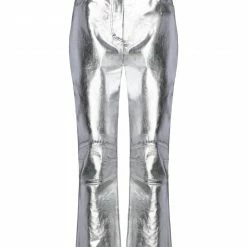 CEDRIC CHARLIER Denim Pants For Women Silver