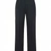 CEDRIC CHARLIER Casual Pants For Women Dark Blue