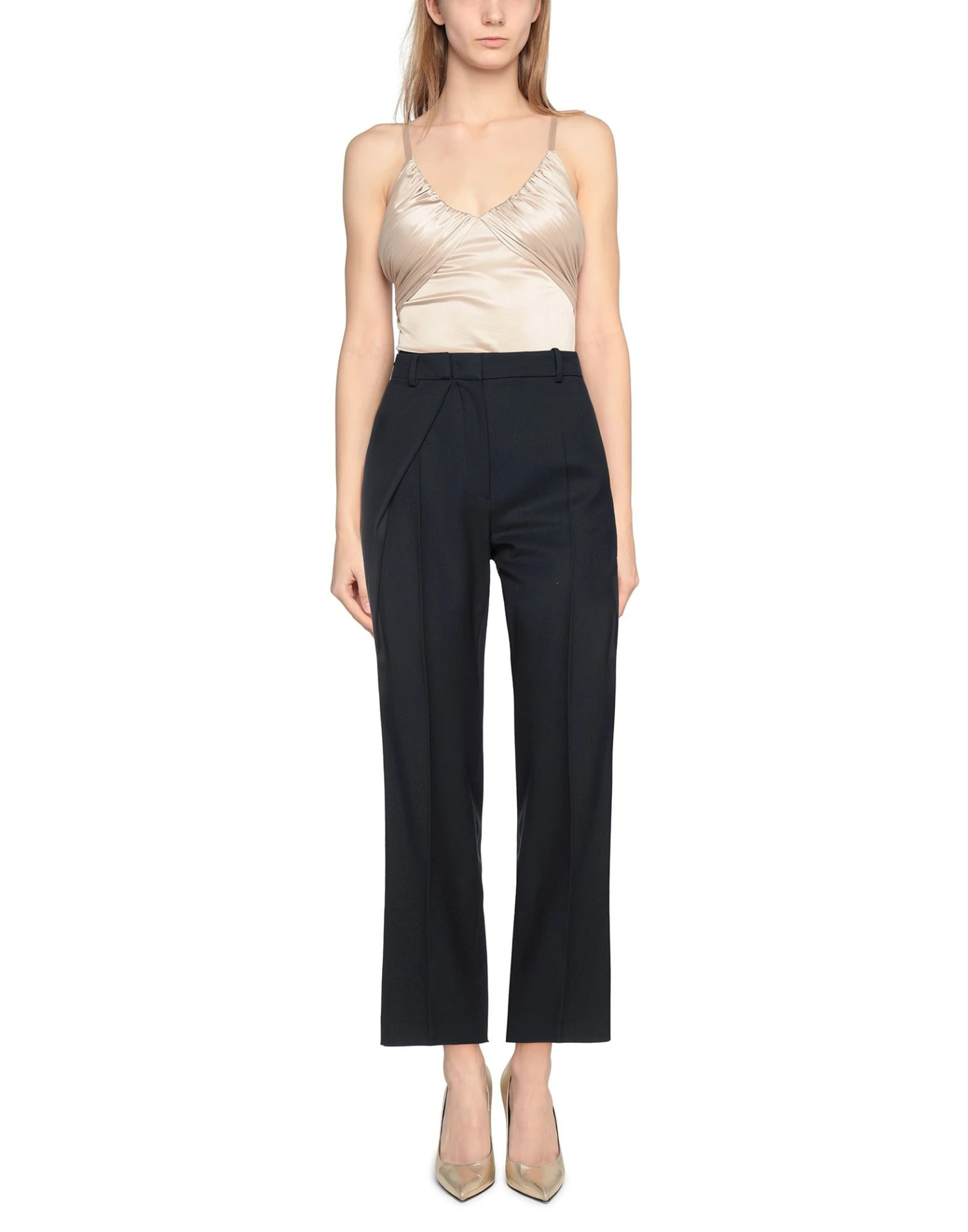 CEDRIC CHARLIER Casual Pants For Women Dark Blue - Image 2