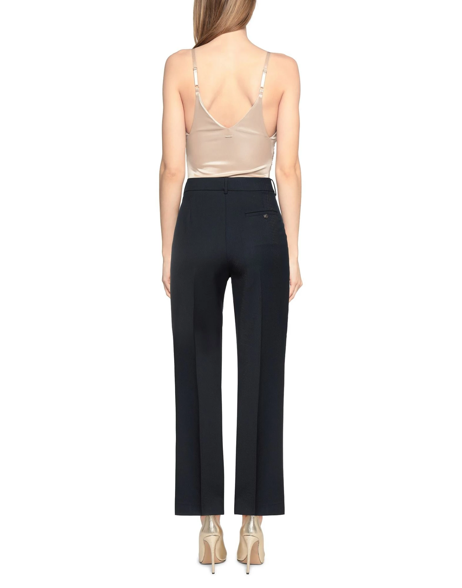 CEDRIC CHARLIER Casual Pants For Women Dark Blue - Image 3